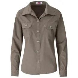 Ladies Long Sleeve Wildstone Shirt Khaki